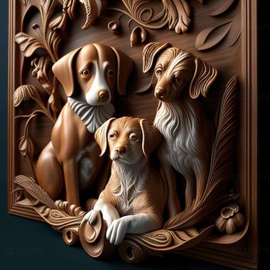 3D model dogs (STL)